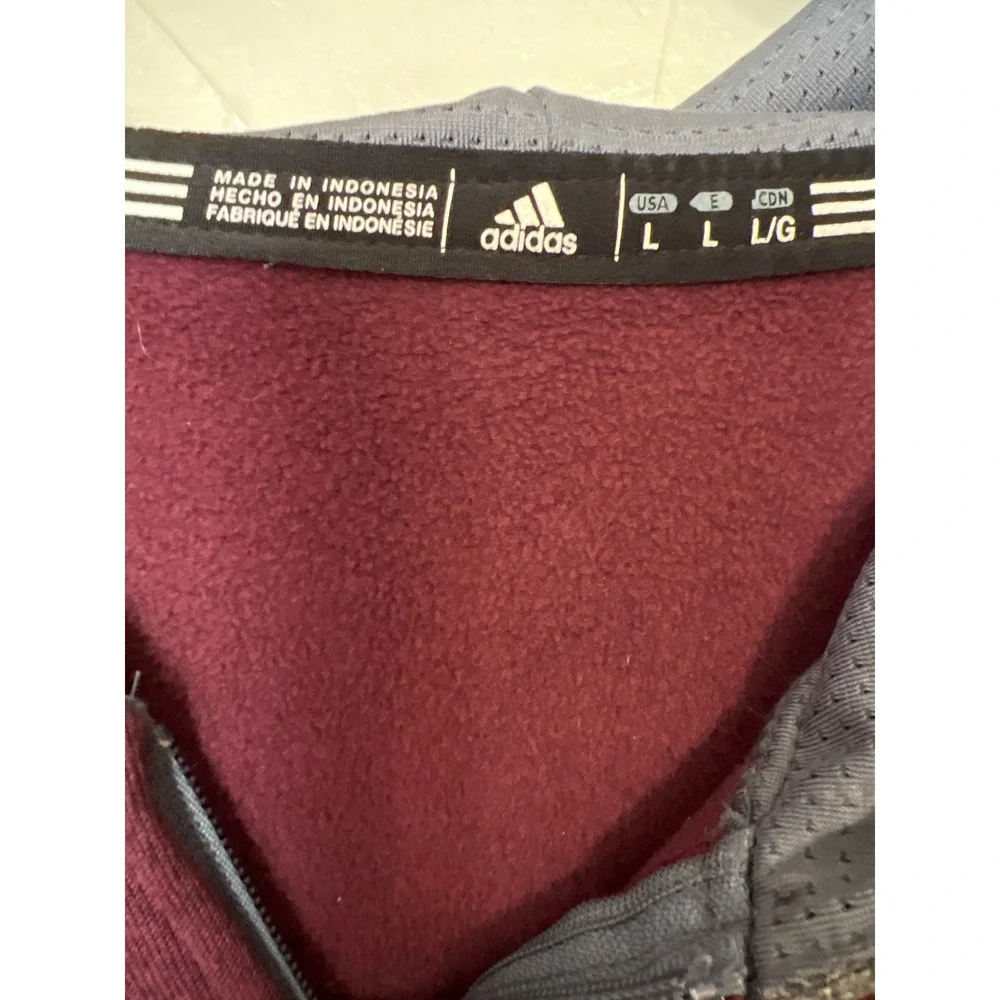 Adidas Texas A&M Hoodie Mens Large Maroon Full Zip Sweatshirt